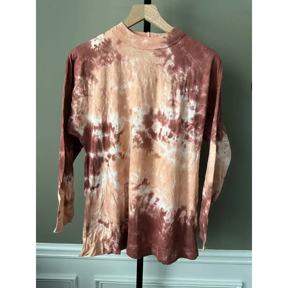 Free People Be Free Tie Dye Long Sleeve Oversized XS